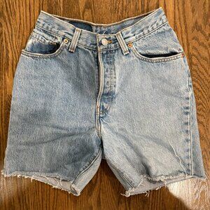 Levi's Long Length Jean Shorts Size 2